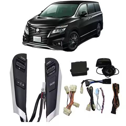 Cruise Control Module+Steering Wheel Cruise Control Buttons For Nissan Elgrand E52 2008-2017