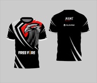 Jersey Game Jersey Gaming ff Esport Baju Gaming frefire Baju Game Printing Gratis Kasih Nama Dan Ga