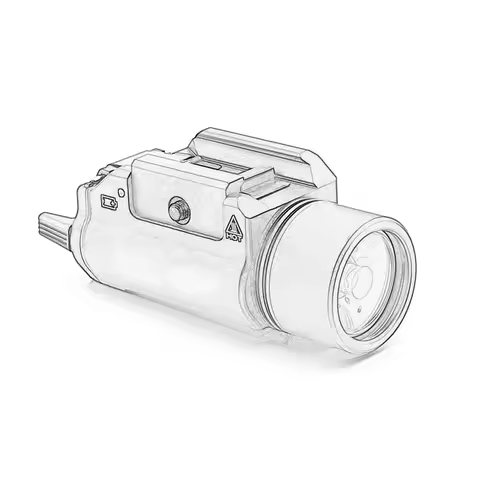 Tactical TR1 HL 1000 Lumen Flashlight for Pistol GLOCK 17 18 19 CZ-75 SIG SAUER P226 1911 20mm Rail 