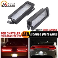 2PC Car LED License Plate Number Light For Dodge Charger Challenger Chrysler 300 with Built-in Canbu