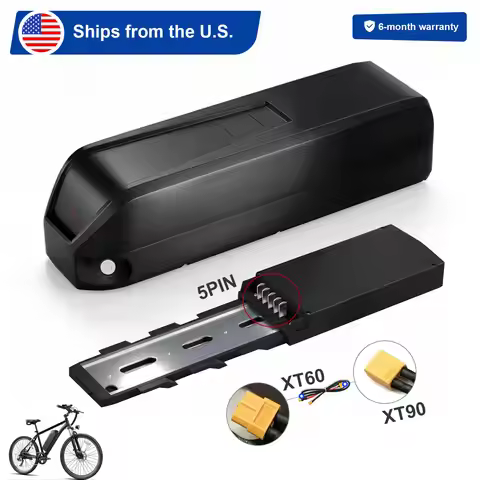 Lithium Ebike Battery 48V 9Ah 12Ah 15Ah 20Ah Replacement E-Bike Battery Pack with 5 Pin Base 35A BMS