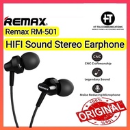 REMAX RM-501 Earphone Bass Earphone In Ear Earphone With Mic Wired Earphones Stereo Earphone Remax E