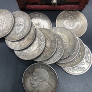 Antique Country Old Objects Republic of China Yuan Datou Silver Yuan Qing Dynasty Dragon Yang Silver