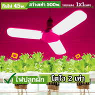 หลอดไฟปลูกผักไฮโดรโปนิกส์ led grow light ขั้วE27 hydroponics สวนผักออแกนิค ประหยัดไฟ ไฟปลูกพืช ไฟเลี