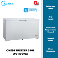 MIDEA CHEST FREEZER WD-300 (390L GROSS/295L NETT) - MIDEA WARRANTY MALAYSIA