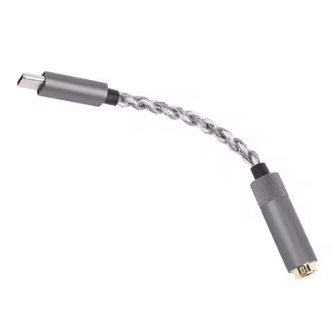 Type C to 4.4mm Headphone Adapter 384KHz/32bit 600Ω Impedance Load USB C to 4.4mm Headphone Jack Cab