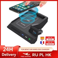 for Mercedes Benz W205 AMG C43 C63 AMG GLC 43 GLC 63 X253 C Class GLC 10W car wireless charger phone