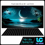 3d Glue Decal Painting, Aquarium Fish Tank Sticker, Arowana Fish Tank (Back Sticker Painting)_MT 181