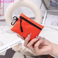BACK2LIFE Small Item Bag, Zipper Korean Style Ox Cloth Coin Purse, Retro Coin Purse Wallet Card Bag 