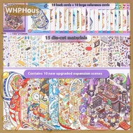 WHPHous 3D Stickers 20 Scenes Cartoon Forest Village DIY Pocket Cabin Scene Book Stacking Pasting Bi
