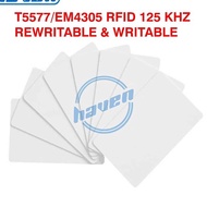 T5577 RFID Card 125khz Rewritae Writae Duplicate Card EM435