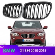 2Pcs Car Style Gloss Black Front Kidney Double Slat Grill Grille for BMW X1 E84 2010-2015 Car Access