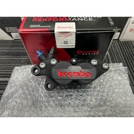 ORIGINAL BREMBO P4 4 POT BRAKE CALIPER MATT BLACK LEFT SIDE P4 BREMBO GENUINE Y15 XMAX NVX LC135 RS1