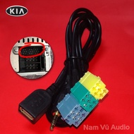 Dây cáp AUX và USB cho Đầu CD ô tô KIA
