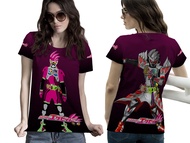 [ALBANYWARD] T-Shirt Kaos Printing Wanita Lengan Panjang KAMEN RIDER EX AID 3D Fullprint Sublimation