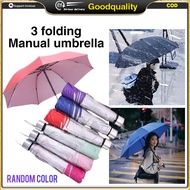 Manual Folding Umbrella Silver Coating 3- Fold Umbrella