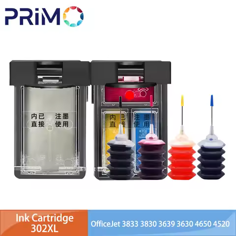 302XL 302 XL Refillable Transparent Ink Cartridge for HP302 DeskJet 1110 2130 for HP302XL nvy 4520 N