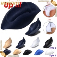 MEIGUII 6 Colors Bulge Pad Portable Men Briefs shorts Swimwear Enhancer Cup