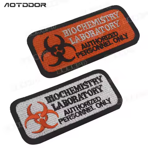 Biohazard zomiber hunter Patch Biological Hazard Tactical Patches Symbol Danger RadiationEmbroidered