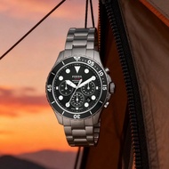 Fossil Men's Quartz Stainless Steel Three-Hand Watch Stainless Steel Case/Scratch Resistant Glass FS