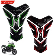 CRAFTSERIES 3D Motorcycle Front Fuel Tank Pad Protector Stickers Decal For Kawasaki Ninja400 Z900 Z1