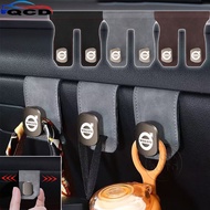 Volvo Car Co-Pilot Position Hook Suede Leather Storage Hanger Car Organizer Accessories For V60 XC60