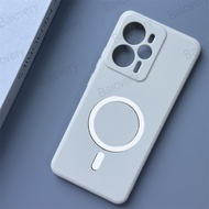 For Realme 14 5G RMX5070 Matte Anti-drop Protection Lens Cover With Magnetic Sticker