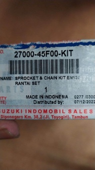 GER GEAR SET THUNDER 125 ORI SGP PRODUK BERKUALITAS SUZUKI