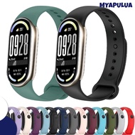Soft Silicone Strap for Mi Band 10 /Mi Band 9 /Mi Band 8 Sport Rubber Band Bracelet Belt for Xiaomi 