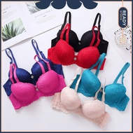 Alicias Secret Floral Lace Wireless Bra | Bra Renda Floral Tanpa Dawai Cup A (34-38)