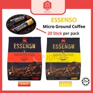 Essenso Microground Coffee Beans 3 in 1 coffee / 2 in 1 coffee  (3in1 25G X 20 Sachets)   (2in1 16G 