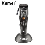 Kemei Professional Barber Hair Clipper Rechargeable Electric Hair Trimmer fade Hair Cutting Machine 