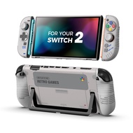 IINE Retro Protective Case for NS2 Dockable Hard Shell Grip Cover Compatible with Nintendo Switch 2