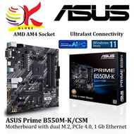 ASUS PRIME B550M-K CSM AM4 MOTHERBOARD COMBO PROCESSOR AMD AM4 RYZEN 5 5500 / AMD AM4 RYZEN 5 5600G 