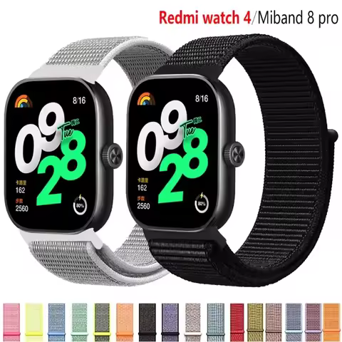 Breathable Strap for Xiaomi Redmi Watch 4 Nylon Loop Replaceable Wristband Smart Watch Belt for Redm