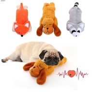 KACEY Dog Plush Toy, Heartbeats Simulator Calming Heartbeats Sound Sleep Aid Doll, Pet Heartbeat Dur