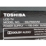 TOSHIBA 55U7650VM 55 INCI LED TV SPARE PART