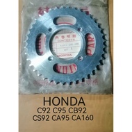 HONDA C92 C95 CB92 CS92 CA95 CA160 NOS FINAL DRIVE REAR SPROKET 40T
