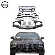 High quality Body kit for Mercedes GT50 GT53 facelift GT63 AMG car bumper front bumper front lip