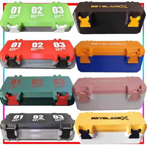 Suitable for BEYBLADE X Beyblade Storage Box Desktop Storage Compartments Individual Lids Anime Merc