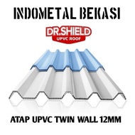 Atap uPVC Dr Shield OD 760 Twin Wall Double Layer - Putih