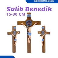 15-30 CM BENEDICT HANGING CROSS (RIIa) CATHOLIC WALL CROSS/ BENEDICT CROSS/ JESUS CROSS/
