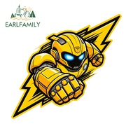 EARLFAMILY Bumblebee Car Stickers Personality Motorcycle Helmet Scooter Suitcase Helmet Vinyl Decal 