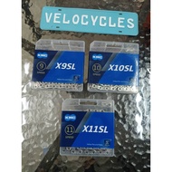 KMC X9SL (SILVER/116L), X10SL (SILVER/116L), X11SL (SILVER/118L) 9,10 & 11 CHAIN W/ MISSING LINK