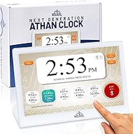 Masjidal 14" Digital Azan Clock with WiFi, Dynamic Touch Screen, Worldwide Prayer Times, Full Quran 
