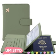 UMISTYDREAMUM9U Passport Bag Portable Credit Card Holder Leather RFID Wallet