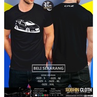 HONDA Car T-Shirt CRZ CR-Z Upside Automotive Clothing