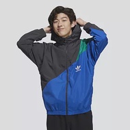 ADIDAS TREFOIL STREAMLINE 三葉草 男風衣外套-HF5946 XS 藍綠