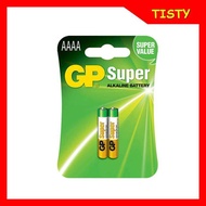 ของแท้ 100%  GP ถ่าน AAAA Pack 2 ก้อน Alkaline Battery 4A,LR8D425,E96