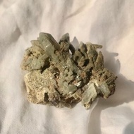 巴基斯坦 喜馬拉雅 綠幽靈水晶 白水晶簇 閃亮 天然原石